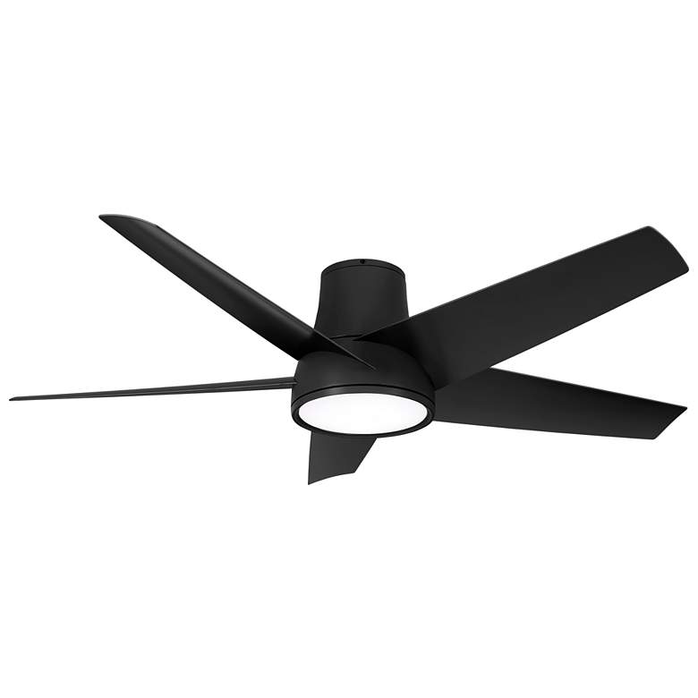 Image 1 58 inch Minka Aire Chubby II Coal LED Hugger Smart Ceiling Fan with Remote