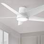 58" Minka Aire Chubby II Flat White LED Hugger Smart Ceiling Fan