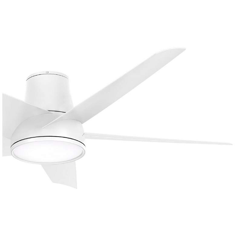 Image 3 58" Minka Aire Chubby II Flat White LED Hugger Smart Ceiling Fan more views