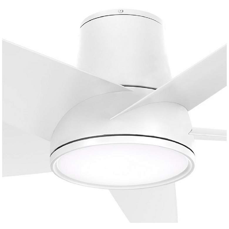 Image 4 58" Minka Aire Chubby II Flat White LED Hugger Smart Ceiling Fan more views