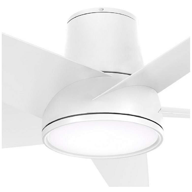 Image 4 58 inch Minka Aire Chubby II Flat White LED Hugger Smart Ceiling Fan more views