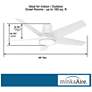 6_58" Minka Aire Chubby II Flat White LED Hugger Smart Ceiling Fan more views