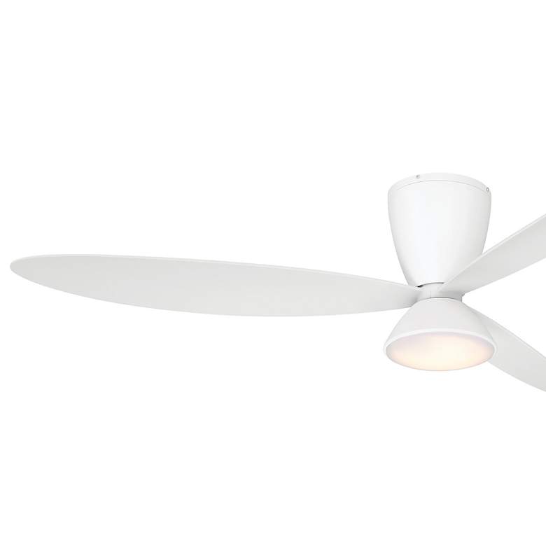 Image 5 58" Minka Aire Hourglass Flat White LED Smart Ceiling Fan more views