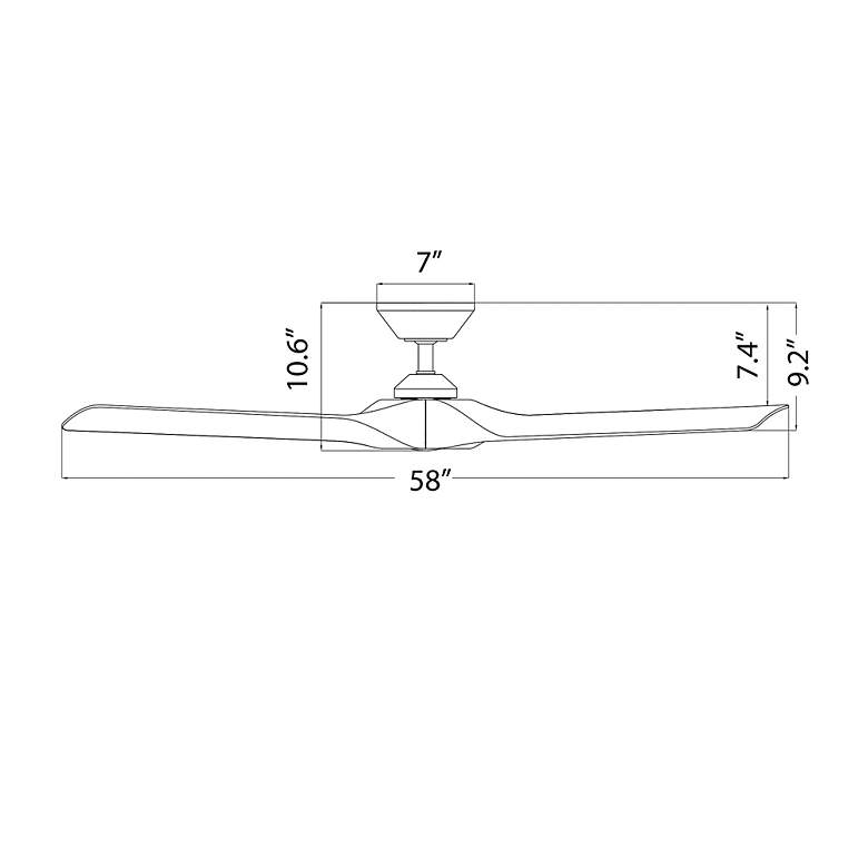 Image 6 58 inch Modern Forms Torque Brass and Black Wet Rated Smart Ceiling Fan more views
