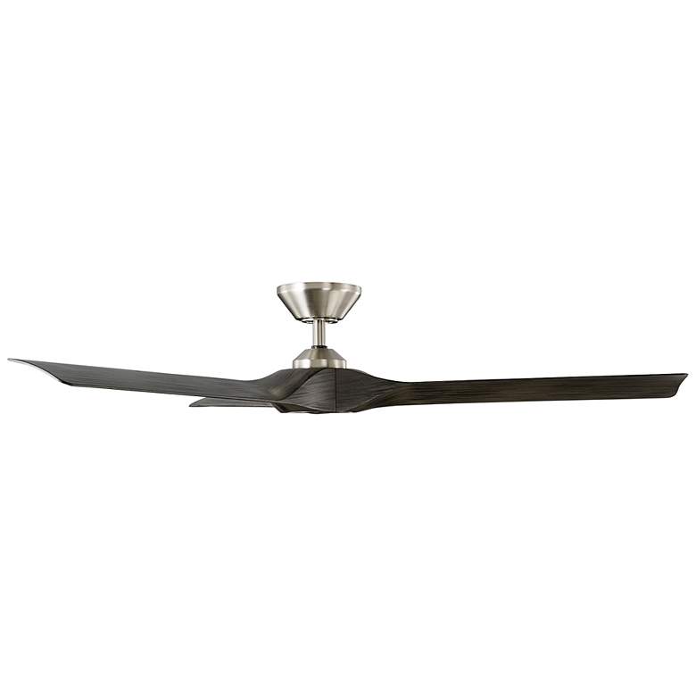 Image 2 58" Modern Forms Torque Brushed Nickel and Ebony Smart Ceiling Fan more views
