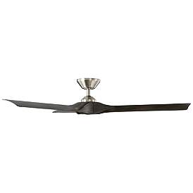 Image2 of 58" Modern Forms Torque Brushed Nickel and Ebony Smart Ceiling Fan more views