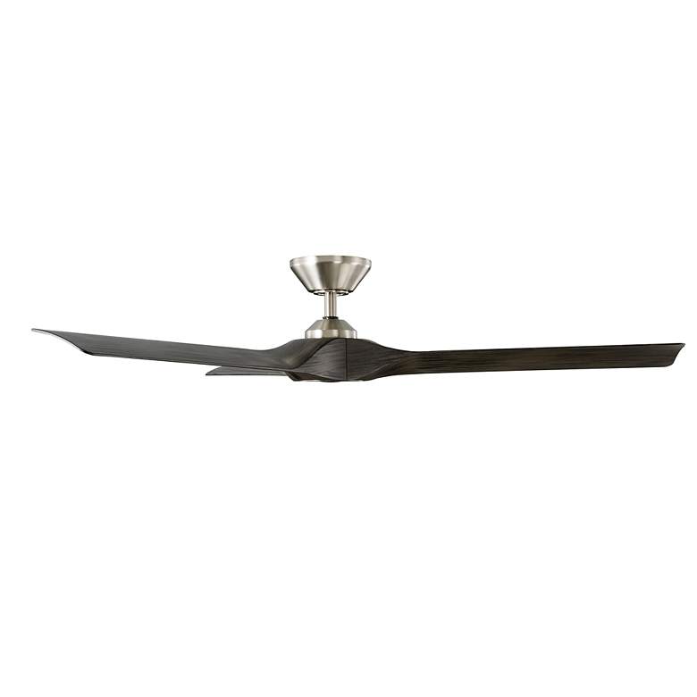 Image 2 58" Modern Forms Torque Brushed Nickel and Ebony Smart Ceiling Fan more views
