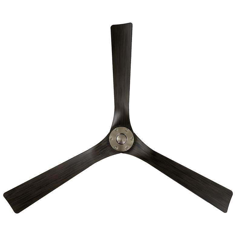 Image 3 58" Modern Forms Torque Brushed Nickel and Ebony Smart Ceiling Fan more views