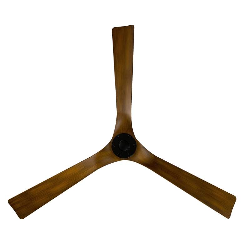 Image 3 58" Modern Forms Torque Matte Black Distressed Koa Smart Ceiling Fan more views