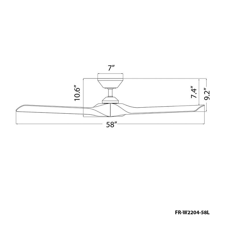 Image 4 58" Modern Forms Torque Matte Black Distressed Koa Smart Ceiling Fan more views