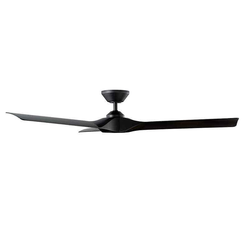 Image 2 58 inch Modern Forms Torque Matte Black Indoor/Outdoor Smart Ceiling Fan more views