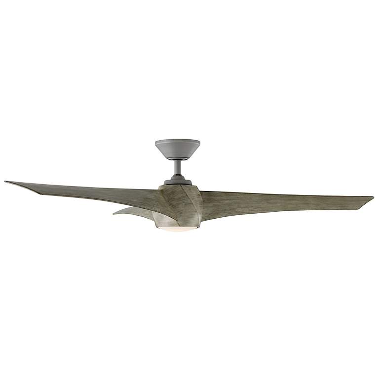 Image 2 58" Modern Forms Twirl Graphite 2700K LED Smart Ceiling Fan more views