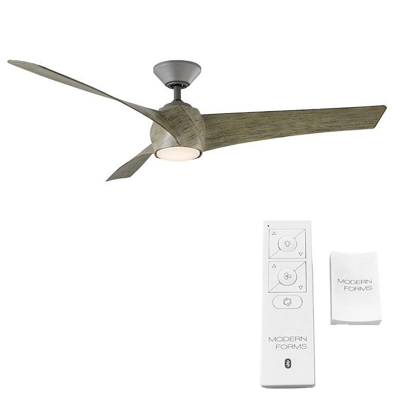 Image 5 58" Modern Forms Twirl Graphite 2700K LED Smart Ceiling Fan more views