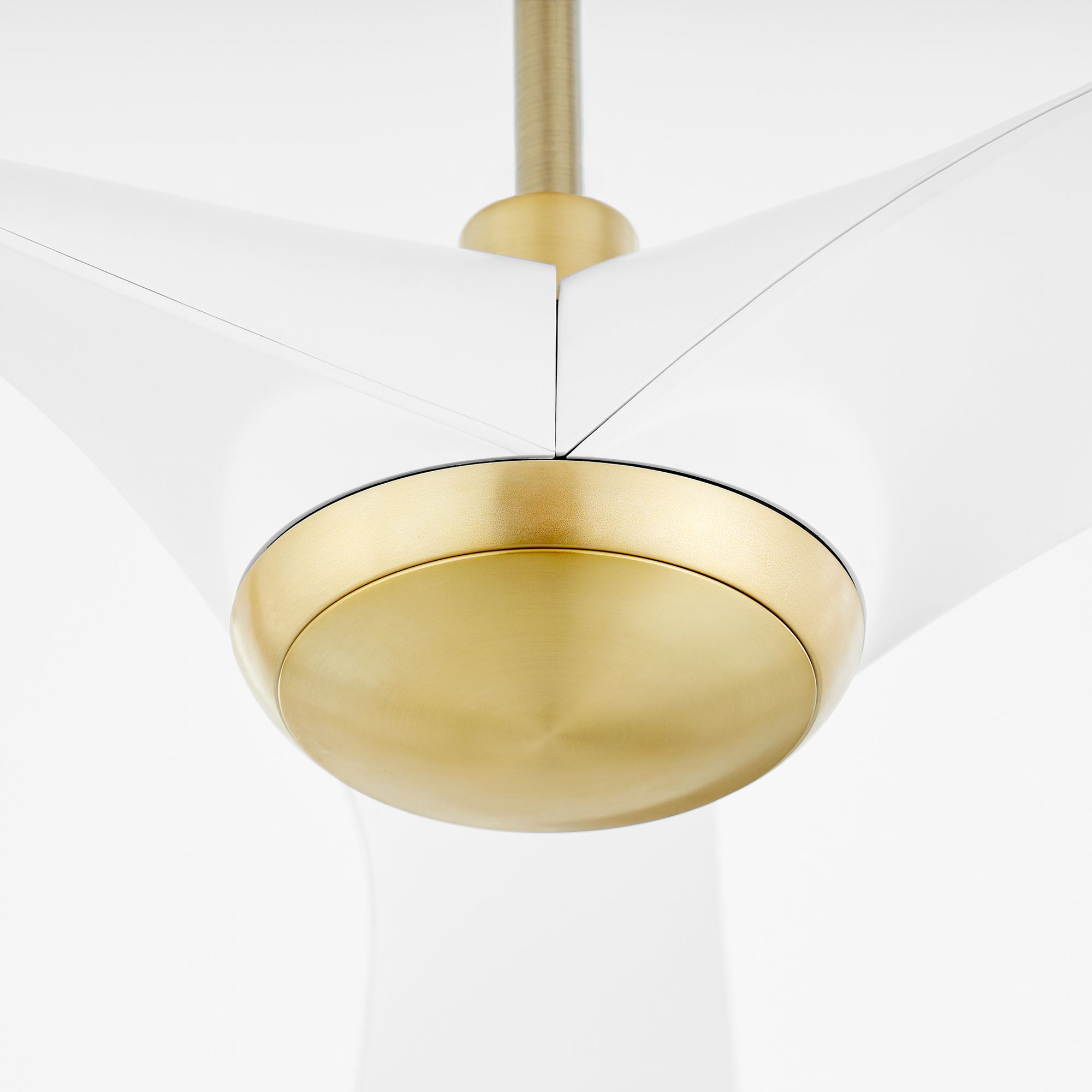 Image 2 58" Oxygen Ridley Aged Brass and White Damp Rated Smart Ceiling Fan more views