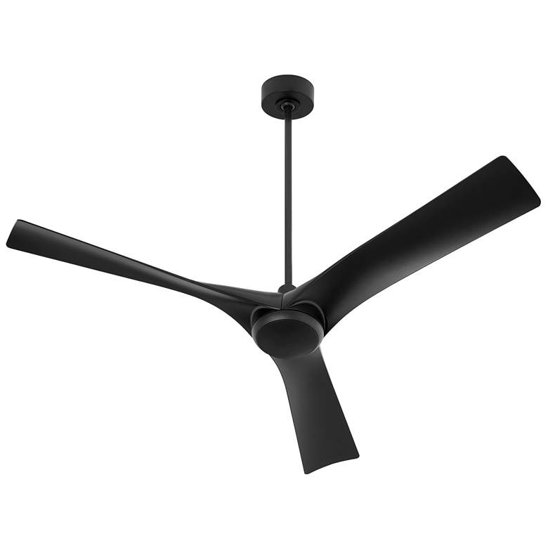 Image 1 58" Oxygen Ridley Black Damp Rated Smart Ceiling Fan