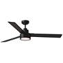 58" Visual Comfort Jovie Midnight Black LED Wall Control Ceiling Fan