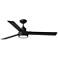 58" Visual Comfort Jovie Midnight Black LED Wall Control Ceiling Fan