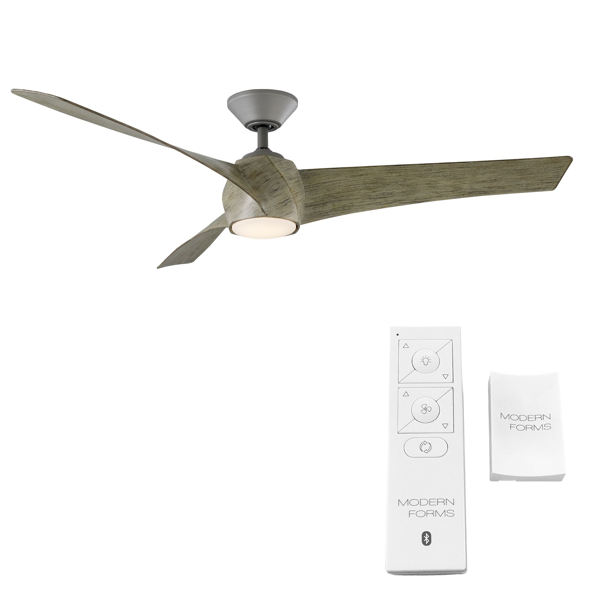 Image 5 58" Modern Forms Twirl Graphite 3500K LED Smart Ceiling Fan - Made to Order more views