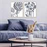 1_Belle Fleur I 22" High 2-Piece Giclee Framed Wall Art Set in scene
