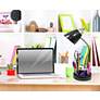 Thumbnail1 of LimeLights Black Adjustable Organizer Desk Lamp with Charging Outlet in scene