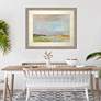 1_Cape Cod Seascape 44"W Rectangular Giclee Framed Wall Art in scene