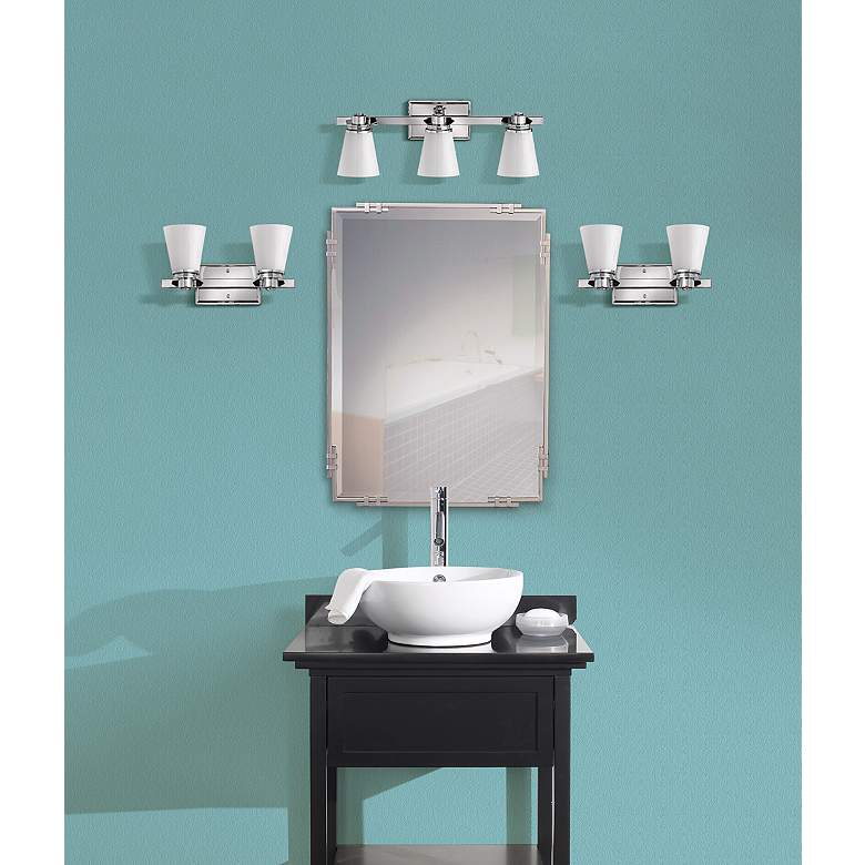 Image 1 Hinkley Avon Collection 14 1/2"W Chrome 2-Light Bath Light in scene