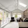 Thumbnail1 of 52" Modern Forms Axis White 3500K LED Smart Ceiling Fan in scene