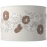 Color Plus Double Gourd 29 1/2&quot; Rose Bouquet Mocha Brown Table Lamp
