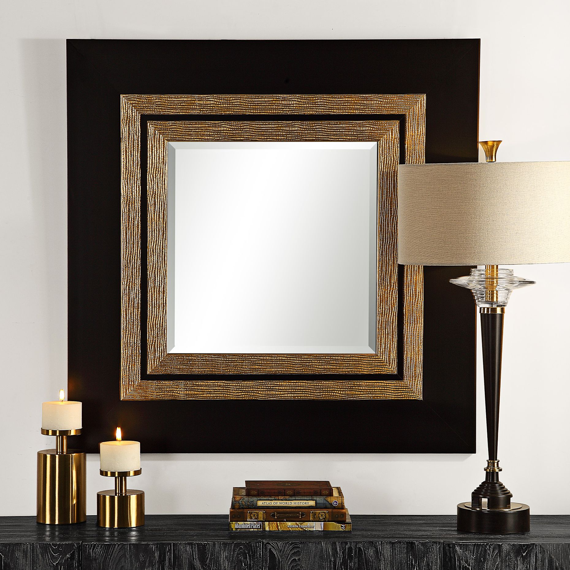 Black, Square, Wall Mirrors, Mirrors Lamps Plus