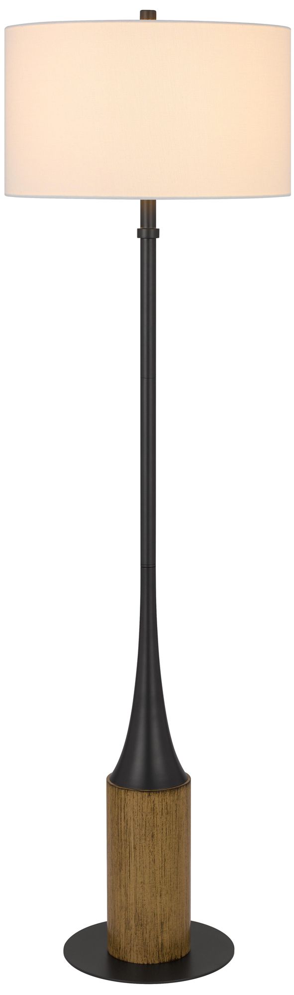 Image 2 59.5" Inch Height Charcoal Grey Metal Floor Lamp more views