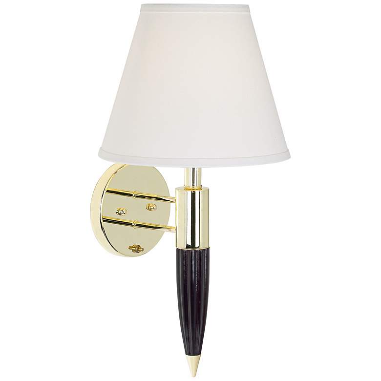 Image 1 59080 - Polished Brass Linen Wall Sconce