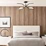 1_Visual Comfort Belterra 34 1/4" Wide Black LED Ceiling Light in scene
