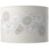 Winter White Rose Bouquet Double Gourd Table Lamp