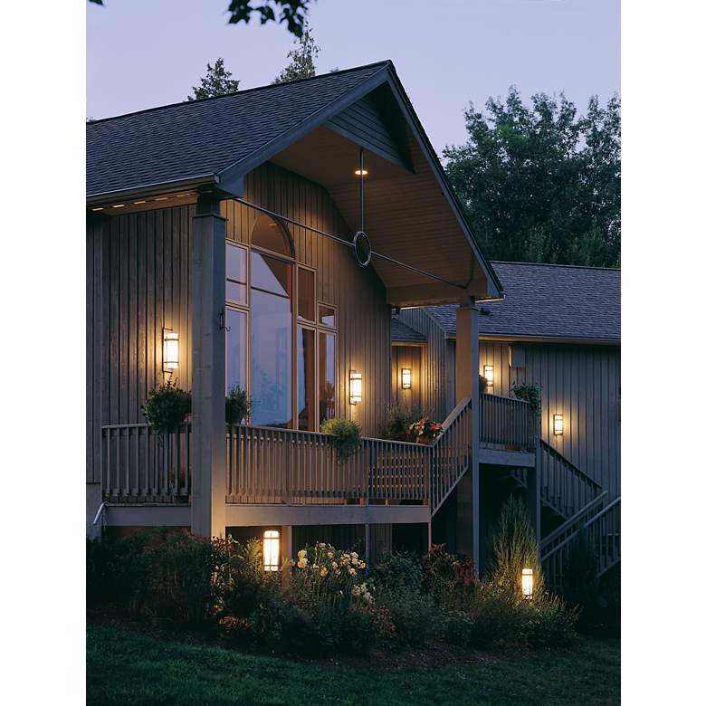 Image 1 Hubbardton Forge Capped Banded 16 1/4" High Wall Light in scene
