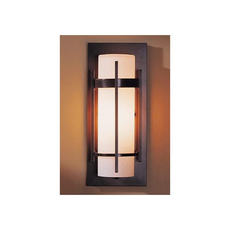 Image 1 Hubbardton Forge Mission 12" High Outdoor Wall Sconce in scene