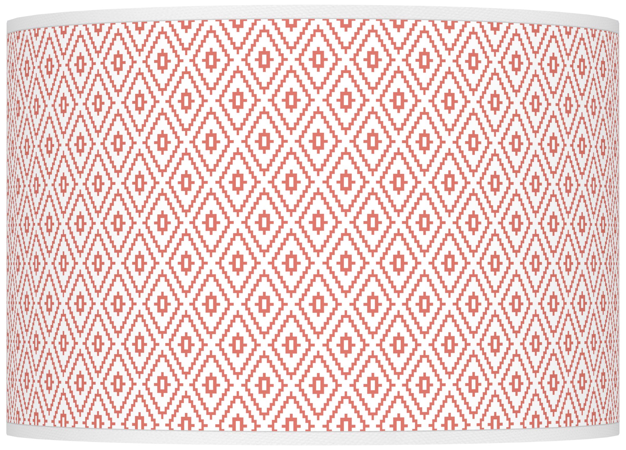 Color Plus Ovo 28 1/2" High Diamonds Shade Coral Reef Pink Table Lamp