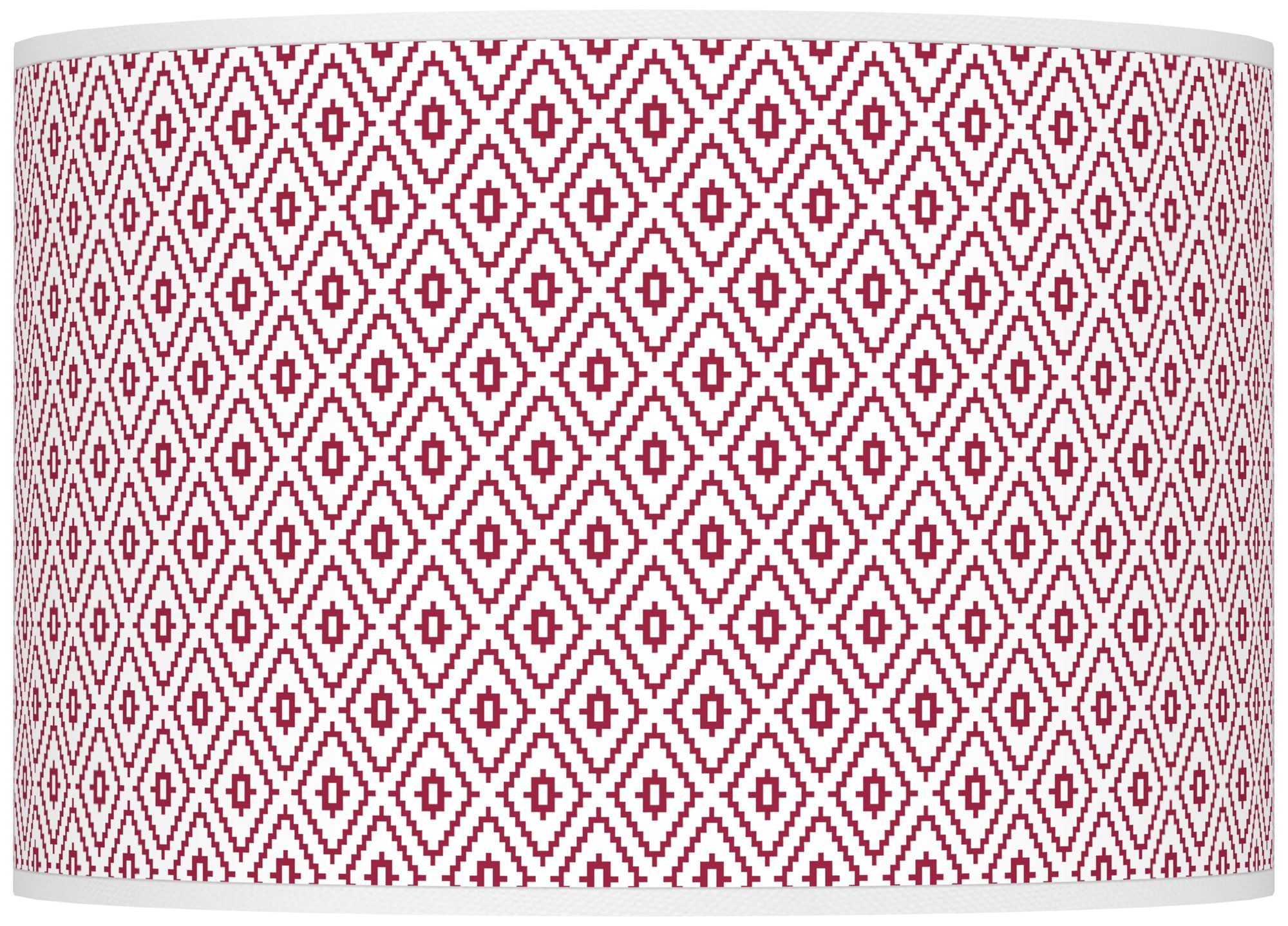 Color Plus Ovo 28 1/2" High Diamonds Shade Antique Red Table Lamp