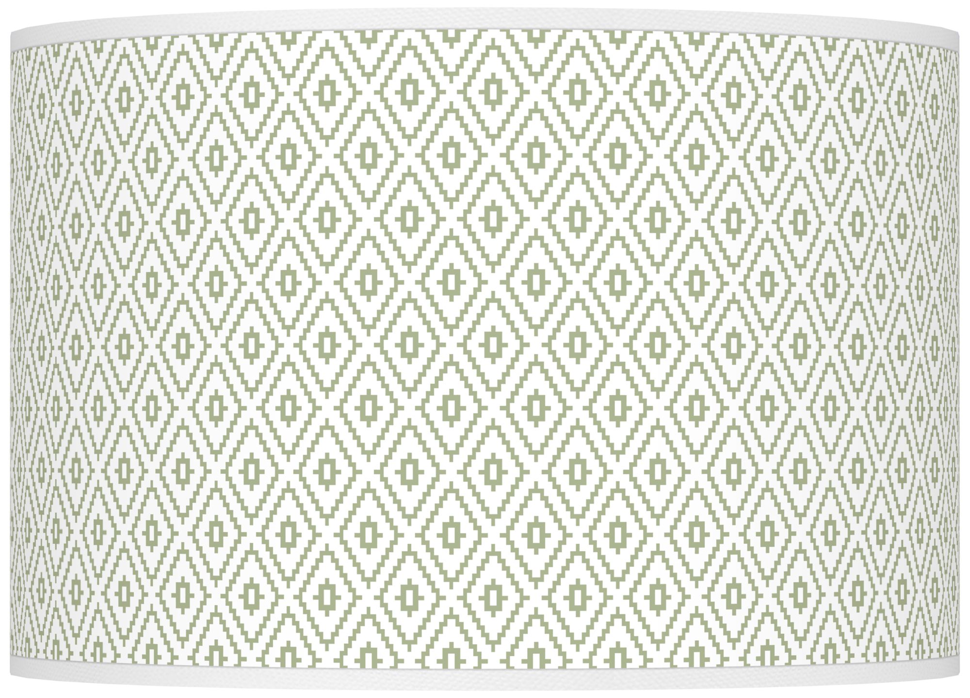 Color Plus Ovo 28 1/2" High Diamonds Shade Majolica Green Table Lamp