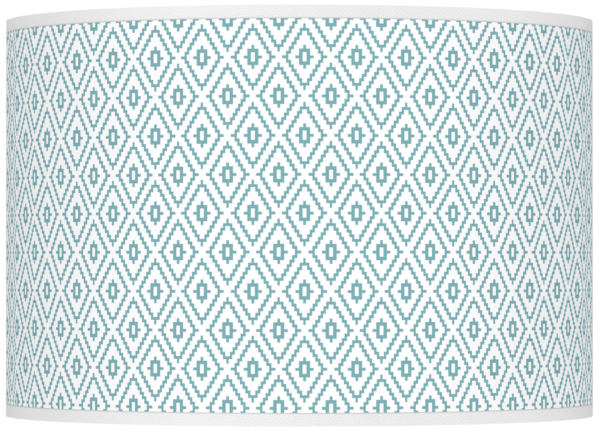 Color Plus Ovo 28 1/2" Diamonds Shade Reflecting Pool Blue Table Lamp