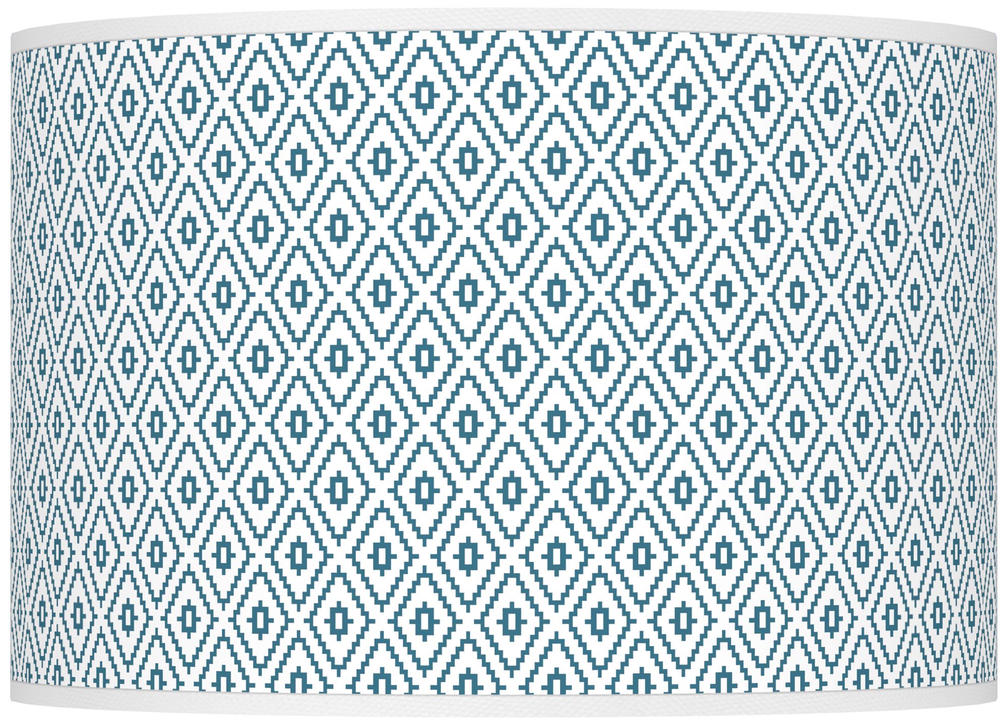 Color Plus Ovo 28 1/2" Diamonds Shade Great Falls Blue Table Lamp