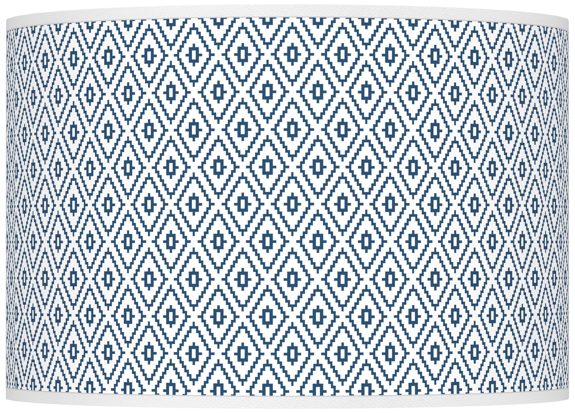 Color Plus Ovo 28 1/2" High Diamonds Shade Regatta Blue Table Lamp