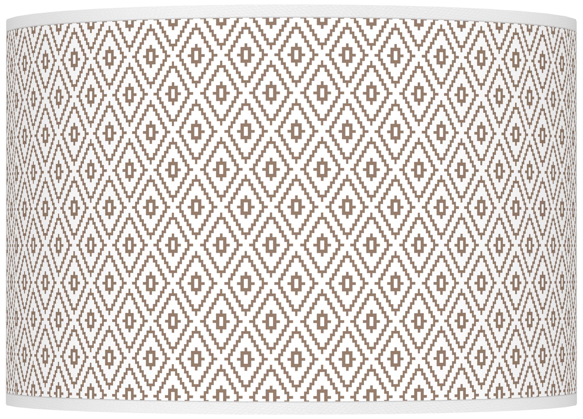 Color Plus Ovo 28 1/2" High Diamonds Shade Mocha Brown Table Lamp