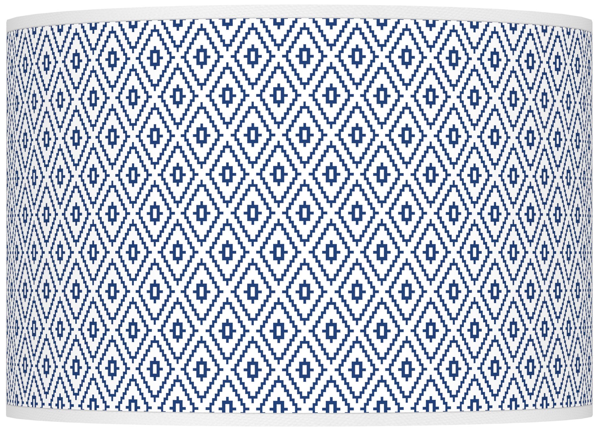 Color Plus Ovo 28 1/2" High Diamonds Shade Monaco Blue Table Lamp