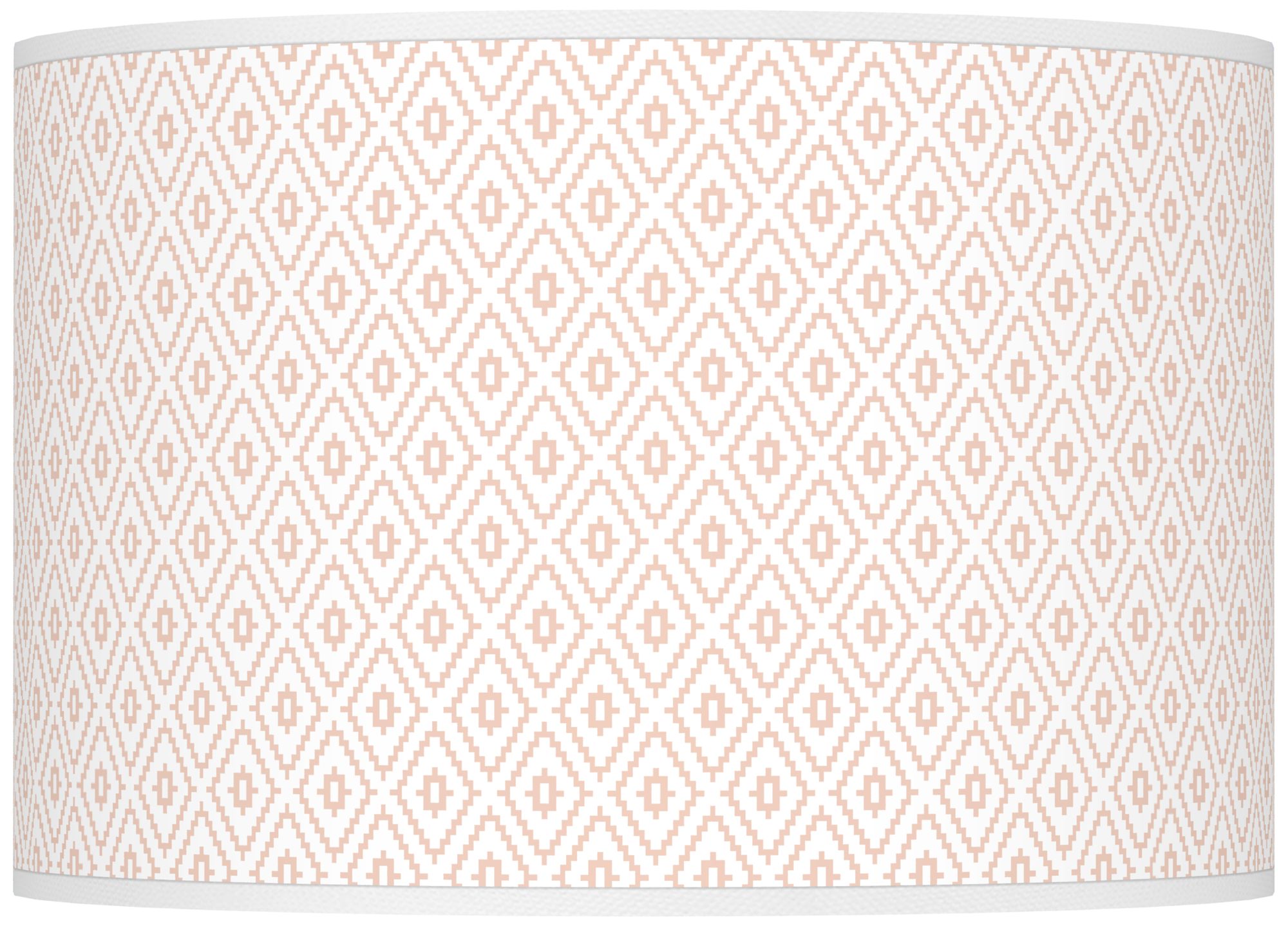 Color Plus Ovo 28 1/2" High Diamonds Shade Linen Pink Table Lamp