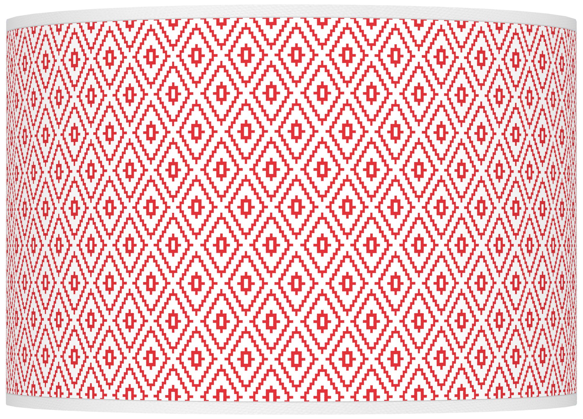 Color Plus Ovo 28 1/2" High Diamonds Shade Poppy Red Table Lamp