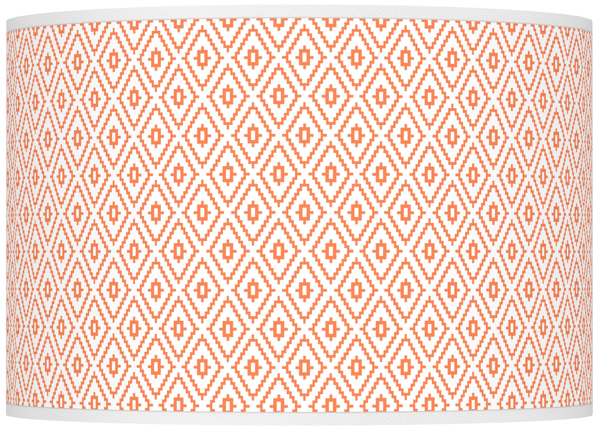 Color Plus Ovo 28 1/2" High Diamonds Shade Nectarine Orange Table Lamp