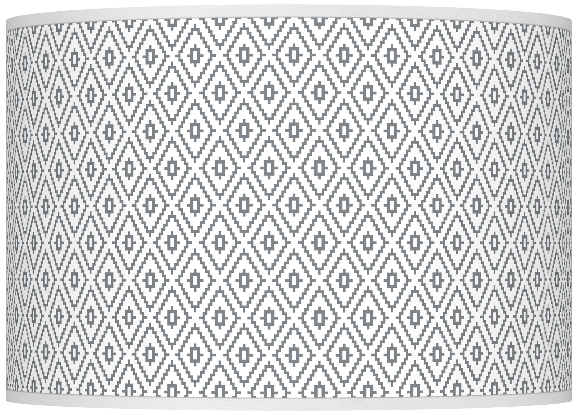 Color Plus Ovo 28 1/2" High Diamonds Shade Software Gray Table Lamp