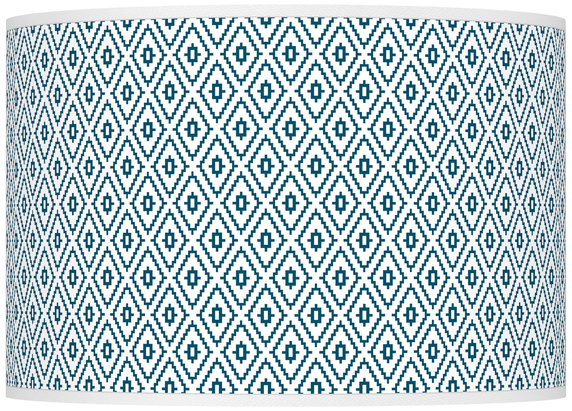 Color Plus Ovo 28 1/2" High Diamonds Shade Oceanside Blue Table Lamp