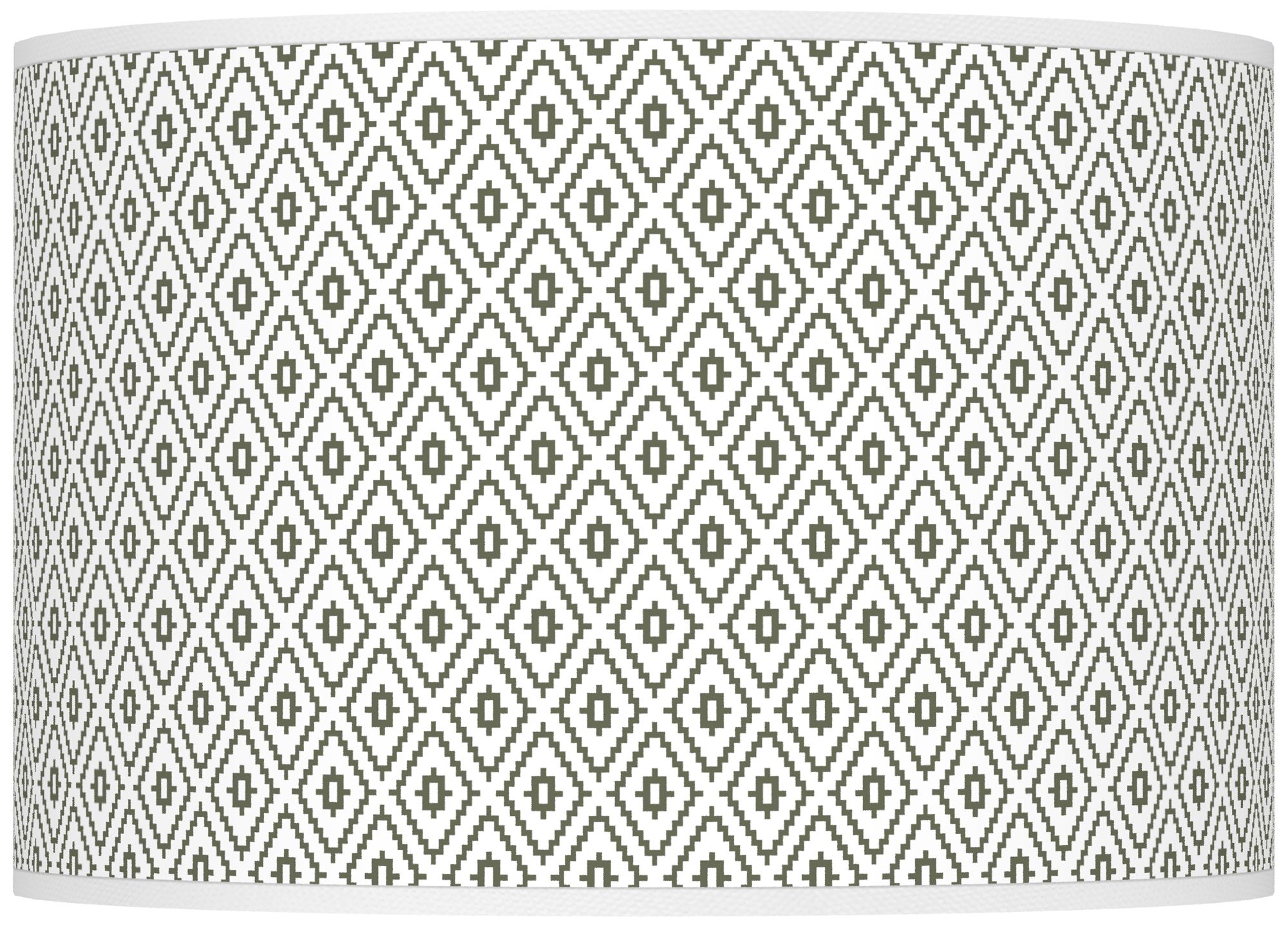 Color Plus Ovo 28 1/2" Diamonds Shade Deep Lichen Green Table Lamp