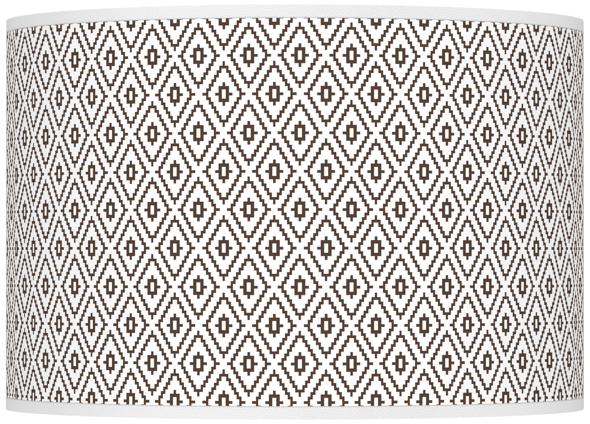 Color Plus Ovo 28 1/2" Diamonds Shade Carafe Brown Table Lamp